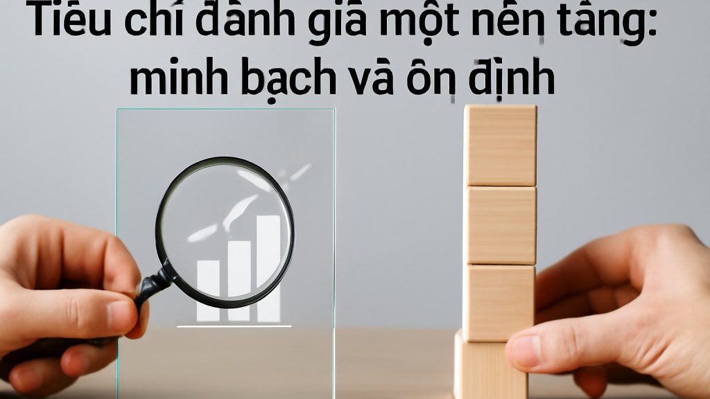 1) Tiêu chí đánh giá một nền tảng: minh bạch và ổn định Minh họa: 1) Tiêu chí đánh giá một nền tảng: minh bạch và ổn định